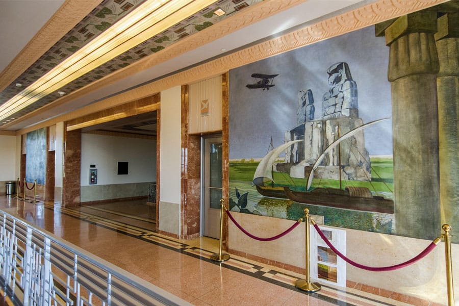 Art installation in New Orleans Lakefront Airport